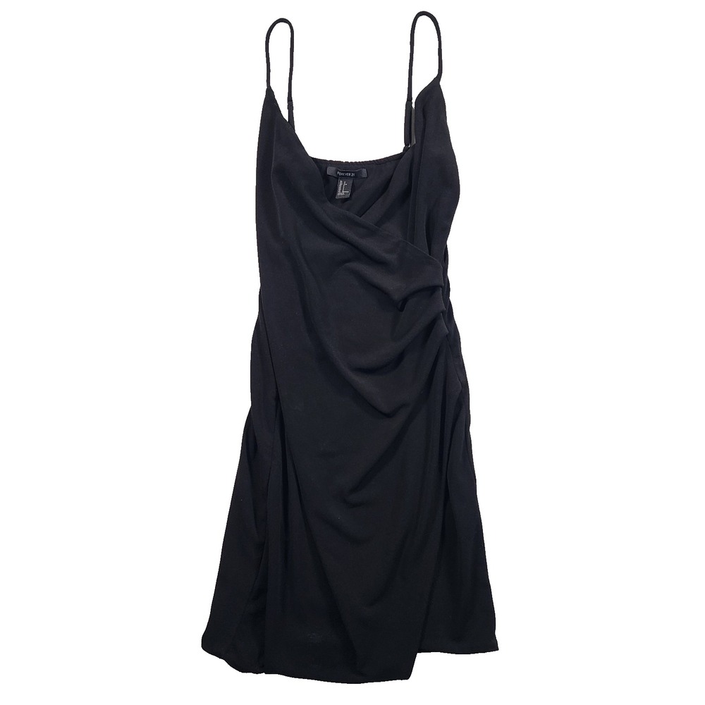 Forever 21 Dress Womens Small Mini Ruched Cami Draped Whimsigoth Witchy Goth Y2K